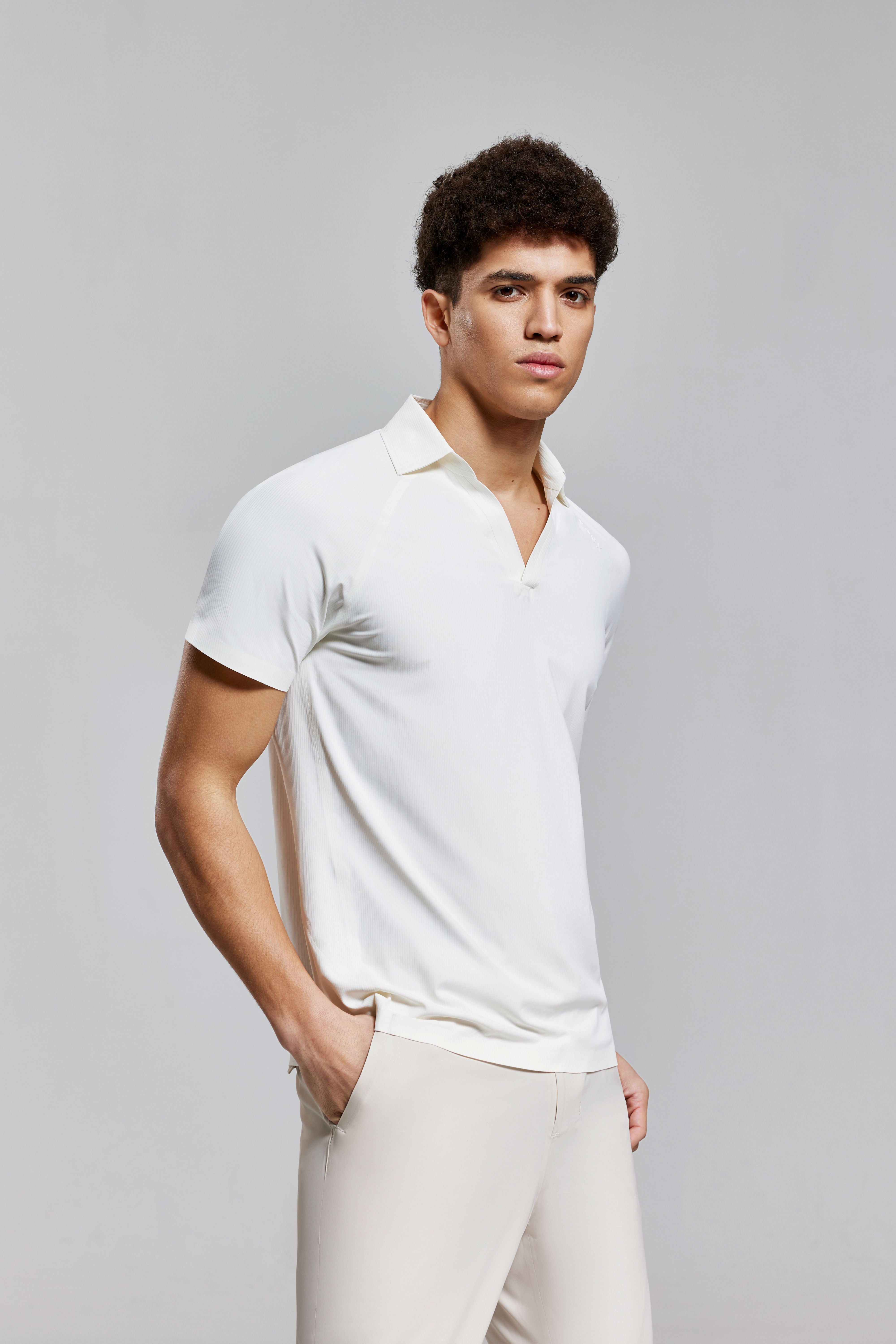 V-Neck Polo Tee