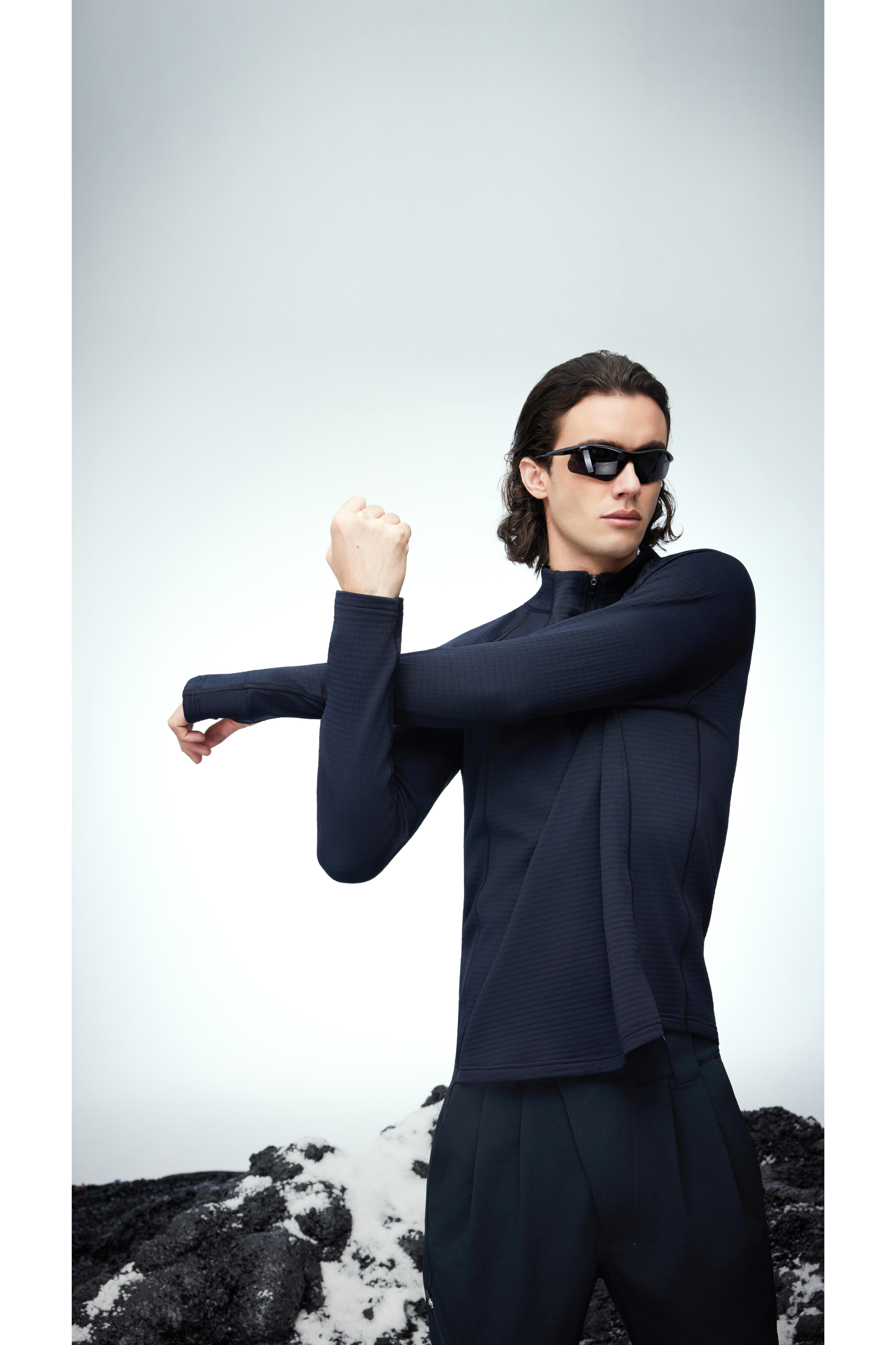 Padded Quarter-Zip Pullover