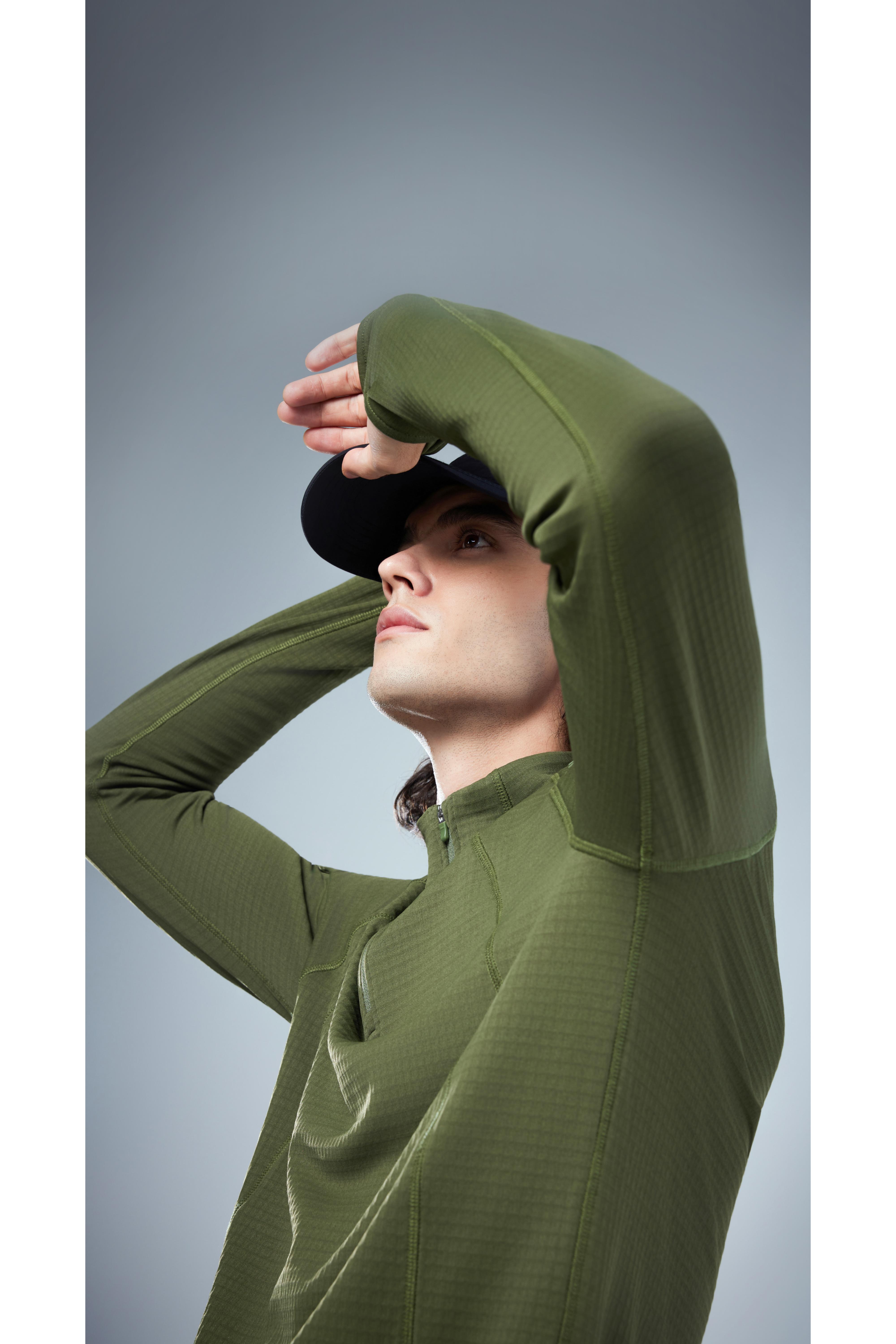 Padded Quarter-Zip Pullover